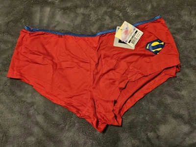 SuperGirl Intimates Women's Boyleg Nylon Spandex Panties Sz: LARGE Color: RED - Image 1 of 4
