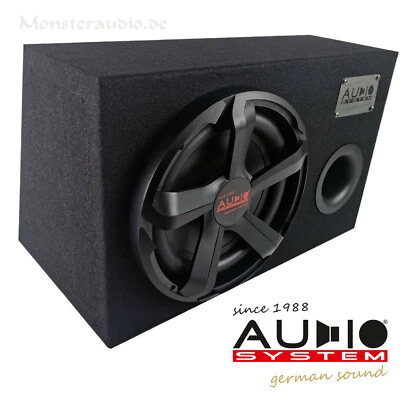 AUDIO SYSTEM 400 Watt 30cm Bassreflex-Subwoofer Carbon 12 BR Auto Bassbox - Bild 1 von 3