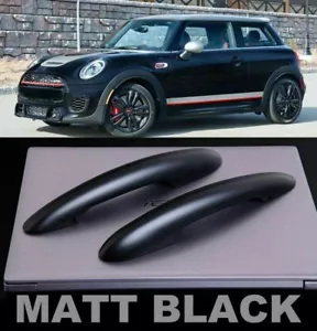 Door Handle Covers w/o comfort access MATT BLK for MINI Cooper S 2014 on F56 F57 - Picture 1 of 12