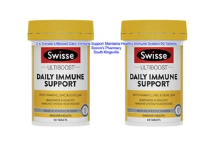 2 x Swisse Ultiboost Daily Immune Support Maintains Immune System 60 Tablets - Picture 1 of 9