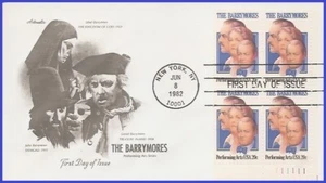 USA3 #2012 U/A ARTMASTER FDC PB4 The Barrymores - Picture 1 of 1