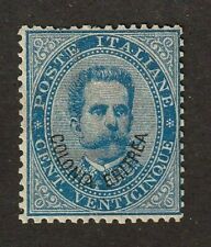 Sello de Eritrea #6, MHOG, VVF, wmk. 140, tipo ""b", azul 25c, SCV $1450
