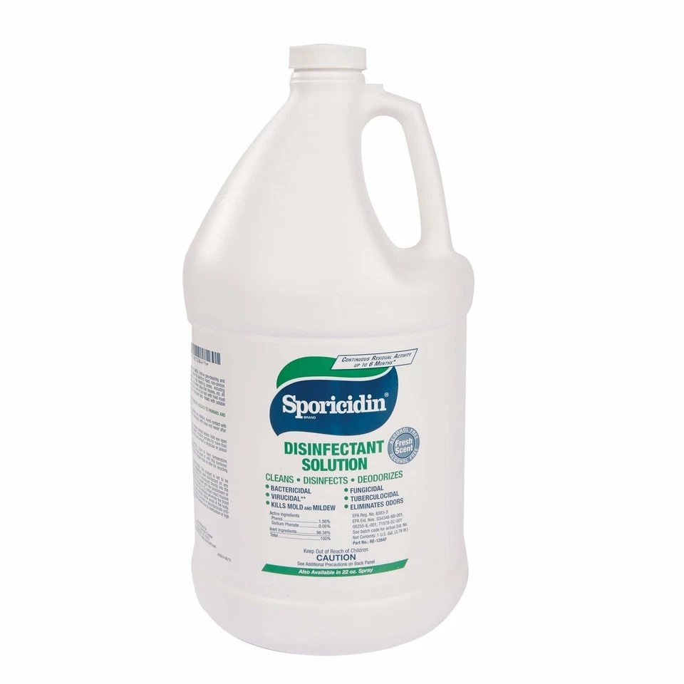 Sporicidin Disinfectant Solution RE-1284F - CASE OF 4 GALLONS - Image 1 of 1