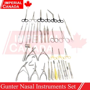 Juego de 48 piezas de instrumentos nasales Gunter cirugía médica de nariz otorrinolaringólogo plástico DS-1665 - Imagen 1 de 2