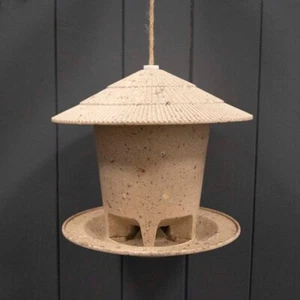 Earthy Sustainable Round Bird Feeder - Coffee - Picture 1 of 1