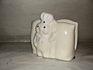 Servilletero de cerámica vintage 1988 Benjamin & Medwin Pillsbury Doughboy - Imagen 1 de 6