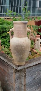 Außergewöhnlich rustikale Amphore ca. 40 cm aus Terracotta Terrakotta Vase Deko - Bild 1 von 3