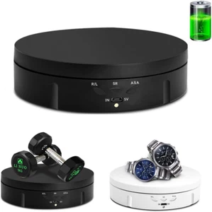 Motorized Rotating Display Stand, 5.74Inch /22Lbs Load, 360 Degree Electronic Tu - Picture 1 of 12