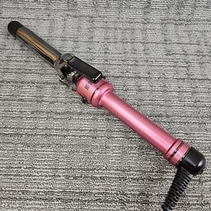 Hot shot Tools Curling Iron S510325 Pink Titanium 1" Inch Barrel Works Well - Picture 1 of 12