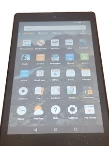 Tablet Fire HD 8 7ª GENERACIÓN con Alexa, Pantalla HD 8", 32 GB Negra SX034QT - Imagen 1 de 4
