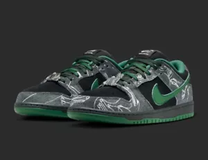 Nike SB Dunk Low x There Anthracite And Gorge Green UK 10.5 - Picture 1 of 5