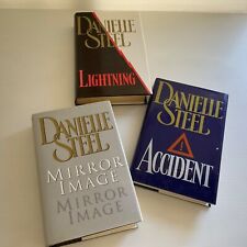 Danielle Steel: Lightning + Mirror Image + Accident (HB) Vintage