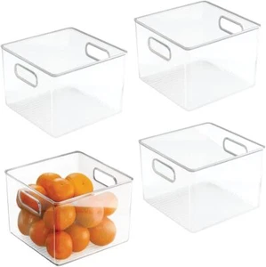 Plastic Fridge and Pantry Storage Bins, Organizer Container for Kitchen,Bathroom - Picture 1 of 34