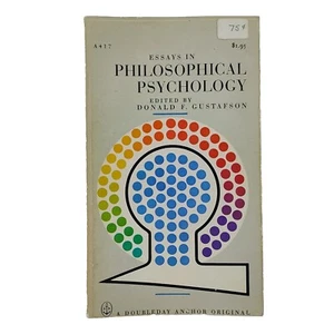 Essays In Psychological Psychology By Donald F. Gustafson Vtg Man Cave Book - Picture 1 of 24