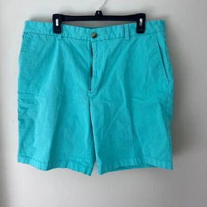Vineyard Vines Mens Shorts Casual Chino Flat Front Aqua Blue Size 38 - Picture 1 of 4