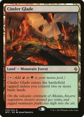 Cinder Glade - Battle for Zendikar - MTG - Mint/NM - Image 1 of 2