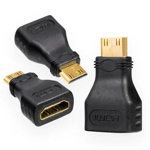 Adapter HDMI zu Mini C HDMI Kupplung Verbinder Stecker Buchse Kabel Full HD TV - Afbeelding 1 van 5