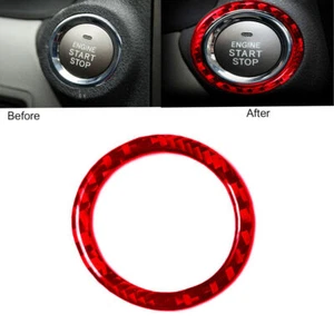 For Lexus IS250/300/350 2006-12 Red Carbon Fiber Engine Start Stop Button Cover - Imagen 1 de 12