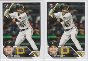 2023 Topps Update JASON DELAY Pittsburgh Pirates (2 ROOKIE CARDS) RC #US220