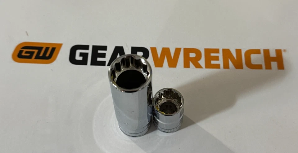 GearWrench 3/8 Drive 12pt  DEEP/Shallow Sockets MM/SAE - NEW - Image 1 of 1