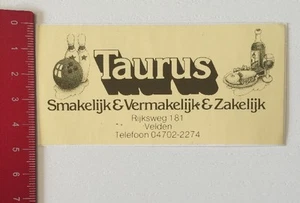 Adesivo/sticker: Toro - Smakelijk & Vermakelijk & Zakelijk (12061621) - Foto 1 di 1