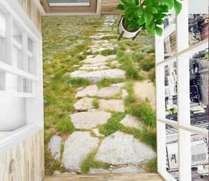 3D Lawn Path 33RAIN97 Floor WallPaper Murals Wall Print Decal AJ Honey - Picture 1 of 6