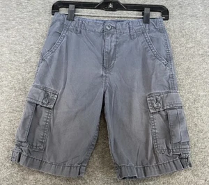 Lucky Brand Boys Size 12 Blue Cargo Shorts Adjustable Waistband - Picture 1 of 12
