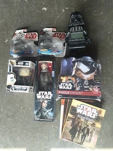 Star Wars Memorabilia Lot! Books Puzzle Figures POP! Hotwheels New 11 PC Lot - Picture 1 of 8