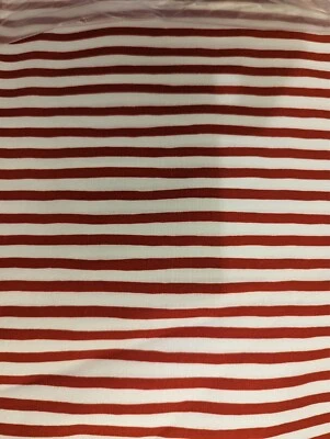 QT Fabrics red and white stripe fabric sold by the yard
