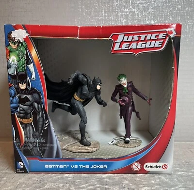 Liga de la Justicia Schleich Batman vs. "Juego de figuras de acción de 4"" The Joker coleccionables" Foto 1 de 4