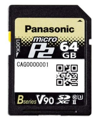 Panasonic AJ-P2M064BG 64 GB Class 10/UHS-II (U3) microP2 - 90 MB/s Write - Image 1 of 3