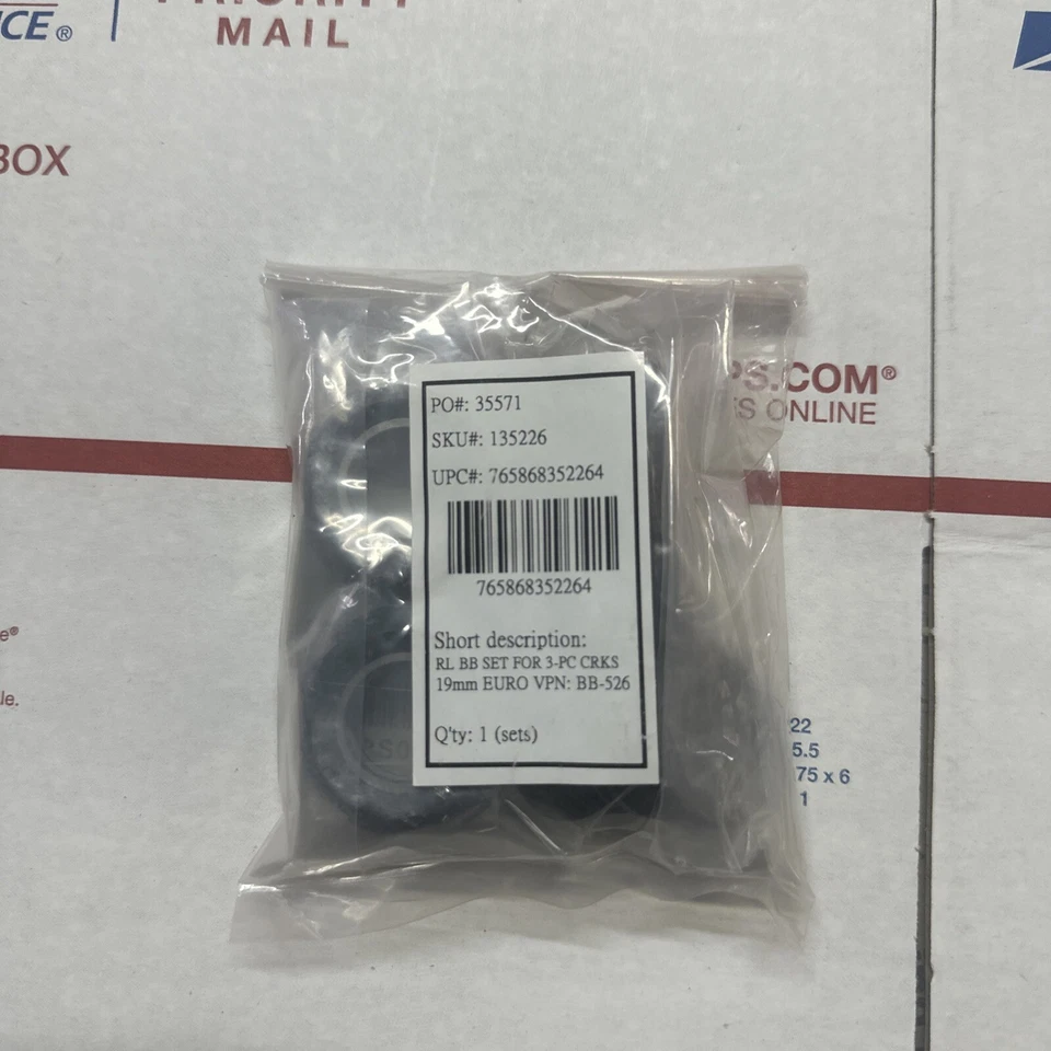 BMX  Redline Bottom Bracket Euro 19 mm Threaded For 3 Piece Cranks - Image 1 of 4