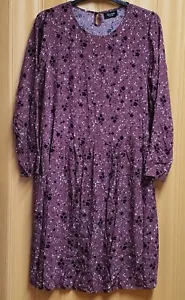 Gina Kleid Damen Ernsting's family Größe XL 46/48 Lila Blumenmuster - Bild 1 von 2