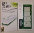 NEUF DreamGEAR Xbox 360 blanc Quad Dock Pro charge 4 batteries simultanément