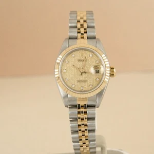 Rolex Lady-Datejust 1991 Diamond Anniversary Dial Box Papers Ref:69173 - Picture 1 of 5