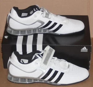 Adipower Gewichtheben Gewichtheben Schuhe US Herren 16 WEISS/SCHWARZ M25733 Neu im Karton - Bild 1 von 10