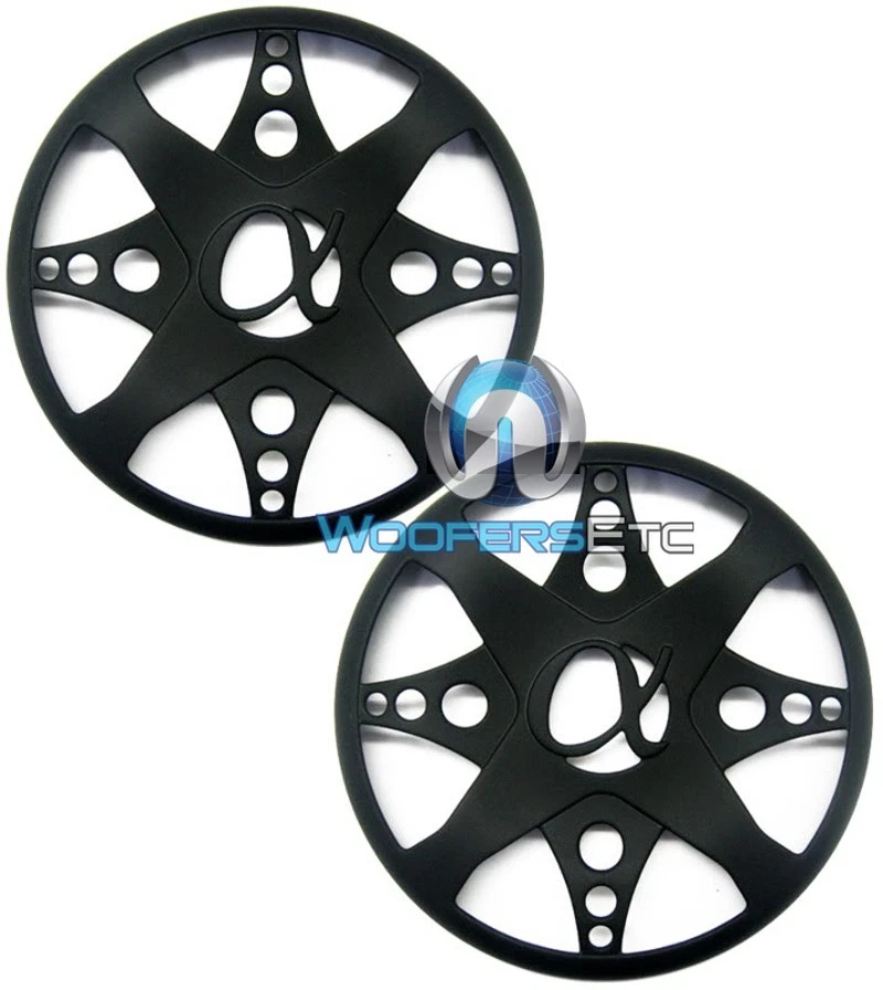 2 ALPHASONIK 15" NEGRO UNIVERSAL PROTECCIÓN SUBWOOFERS ALTAVOCES PARRILLAS CUBIERTAS Foto 1 de 4