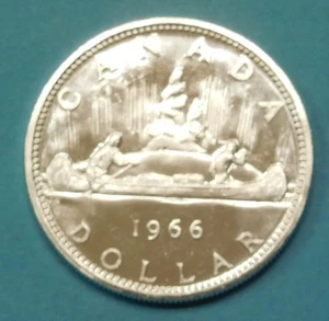 Silberdollar Kanada 1966 - Stempelglanz - Bild 1 von 2