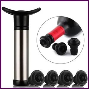 Bomba de vacío tapón de vino tinto de acero inoxidable para bar para el hogar Bomba de vacío de vino tinto - Imagen 1 de 27