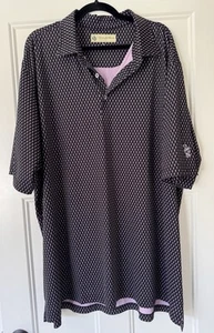Donald Ross Golf Polo Shirt Mens 2XL Pink Seahorse Performance DCC - Picture 1 of 5