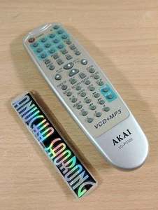 Genuine AKAI VC-P3300 VCD MP3 Remote Control **Tested** - Picture 1 of 5