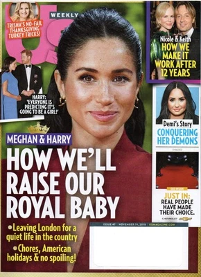 Us Weekly Nov. 19 2018 Meghan Markle Nicole Kidman Keith Urban Trisha Yearwood - Image 1 of 4