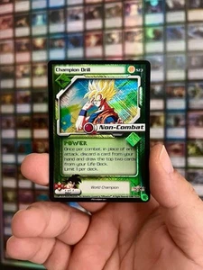 Dragon Ball Z Card Game Score DBZ CCG CHAMPION DRILL SZ3 UBER RARE FOIL - Picture 1 of 3