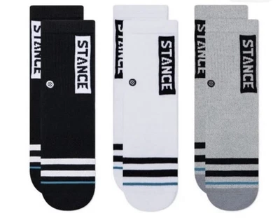Paquete de 3 calcetines Stance OG ST para niños talla grande 3-5,5 nuevos con etiquetas Foto 1 de 3