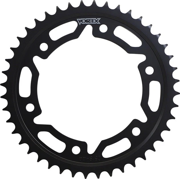 Roda dentada traseira de aço Vortex 44T 530 preta #251S-44 para Honda - Imagem 1 de 1