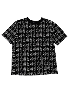 Alexander McQueen Men's Black Short-sleeved Patterned T-shirt Size UK L - Picture 1 of 5