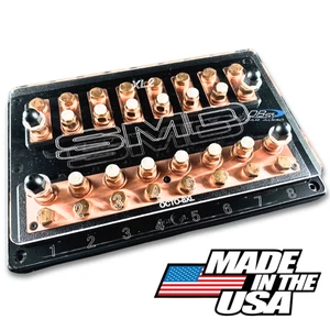 SMD Octo XL2 8 Spot ANL Distribution Fuse Block - Oxygen-Free Copper Hardware - Picture 1 of 3