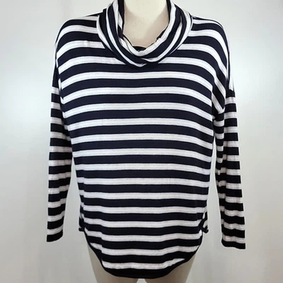 LOU & GREY 条纹圆领签名柔软上衣 S — 第 1/4 张图片