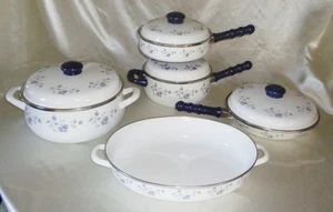 Blue Garland Johann Haviland Metall Emaille Dutch Oven Pfanne Soßenpfanne & Bräter - Bild 1 von 7