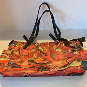 Sakroots Colorful Whimsical Double Handle Hot Pink Top Zip Satchel Purse - Picture 1 of 13